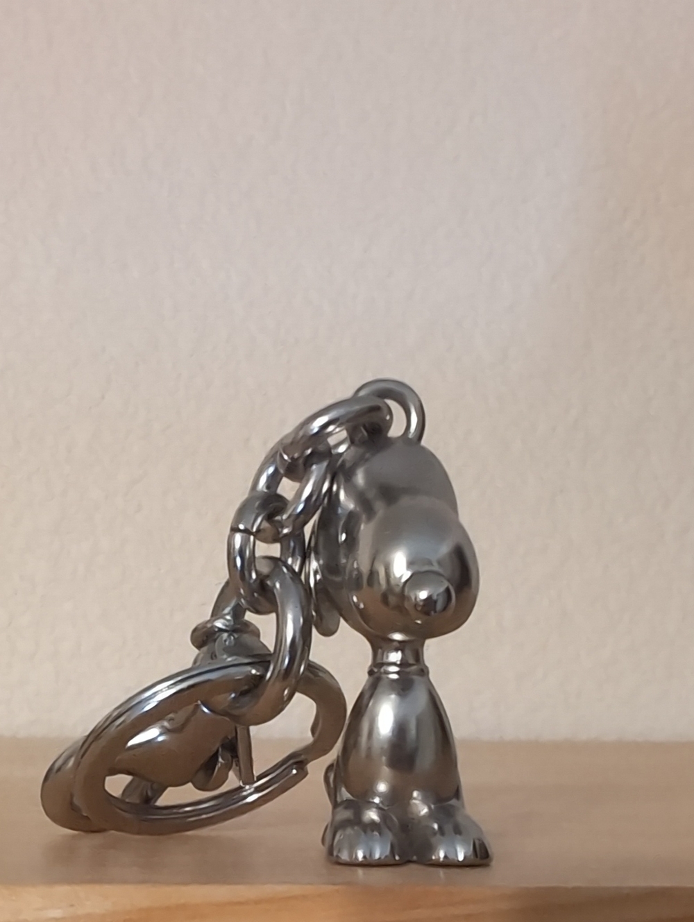 Coach X Peanuts Metallic Silver Snoppy Keychain Charm -  Accessory